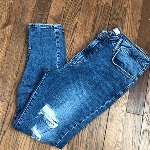 F21 high-waist size 28 jeans